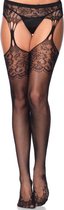 Stockings Jarratelkousen Jarratelgordel Panty Dames Sexy Ondergoed - Zwart - Leg Avenue®