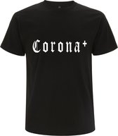 Corona Heren t-shirt | virus | bier | viruswaanzin | vaccinatie | cadeau | Zwart