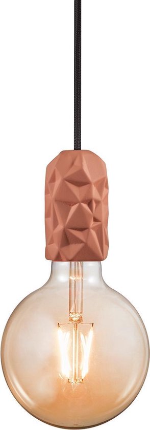 Nordlux Hang hanglamp - pendellamp - Ø4,5 cm - E27 - geometrische vormen - terracotta