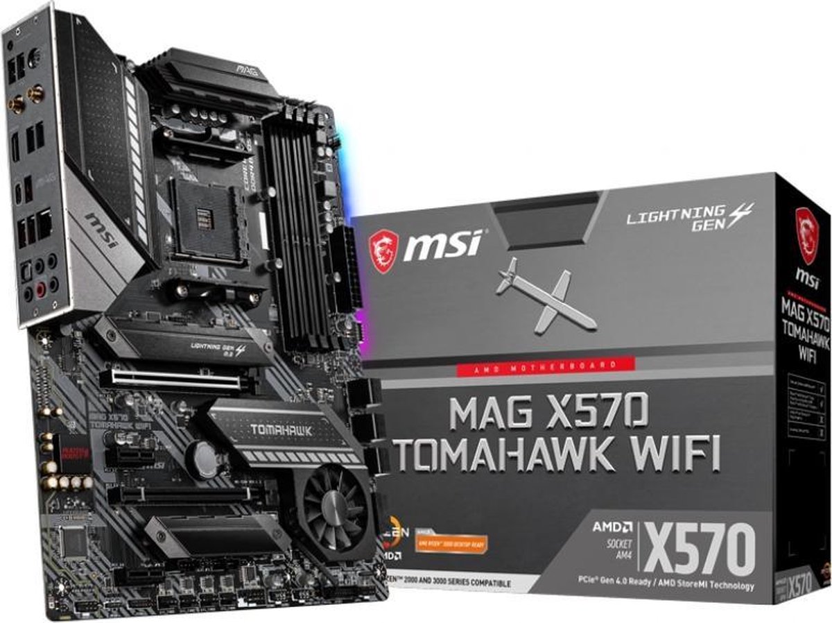 MSI MAG X570 TOMAHAWK WIFI moederbord AMD X570 Socket AM4 ATX - MSI