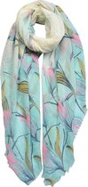 Juleeze Sjaal Dames Print 90*180 cm Blauw Synthetisch Shawl Dames Sjaal