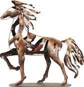 Clayre & Eef Decoratie Kunstvoorwerp Paard 5ART0017 49*12*50 cm - Bruin Ijzer Decoratief FiguurDecoratieve AccessoiresWoonaccessoires