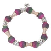 Melady Armband Dames Ø6-7cm Roze Kunststof Rond Armbandjes
