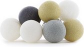 Cotton Ball Lights Regular lichtslinger - grijs en beige - Sand/Grey 10