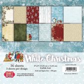 CPB-WC15 WHITE CHRISTMAS Small Paper Pad 6x6