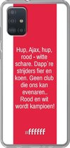 6F hoesje - geschikt voor Samsung Galaxy A52 - Transparant TPU Case - AFC Ajax Clublied #ffffff