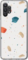 6F hoesje - geschikt voor Samsung Galaxy A32 5G -  Transparant TPU Case - Terrazzo N°3 #ffffff