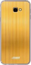 6F hoesje - geschikt voor Samsung Galaxy J4 Plus -  Transparant TPU Case - Bold Gold #ffffff