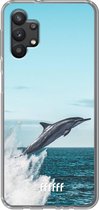 6F hoesje - geschikt voor Samsung Galaxy A32 5G -  Transparant TPU Case - Dolphin #ffffff