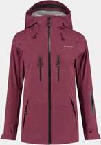 Cortazu Mountain Hard Shell Jas  Rood | Dames warme outdoor jas waterdicht & winddicht met capuchon