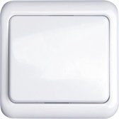Wisselschakelaar - Aigi Cuka - Inbouw - 1-voudig Enkel Schakelaar - Incl. Afdekraam - Wit - BSE