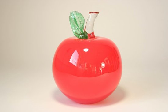Glazen Beeld Appel PPJP Rood 16cm | Glaskunst | Bloemen En Fruit Van Glas |  1 Jaar... | bol.com