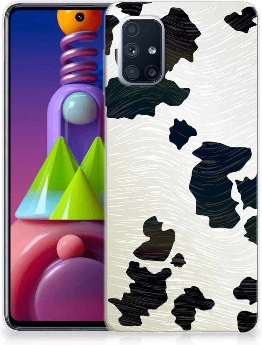 Samsung Galaxy M51 TPU Hoesje Koeienvlekken