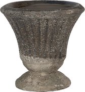 Clayre & Eef Pot de fleurs 9 cm Gris Céramique Pot de fleurs d'intérieur
