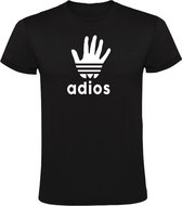 Adios Heren t-shirt | dag | zwaai | spanje | spaans | mexico | laters | kado | Zwart
