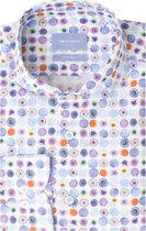 Tresanti Heren Overhemd Kleuren Print Stretch Cutaway Tailored Fit - 45