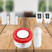 Smartsiren plus Alarmsysteem - Zonder camera - Sirene - Wifi - Melding via app - Thuis modus - Uitbreidbaar - Smart Home Beveiliging