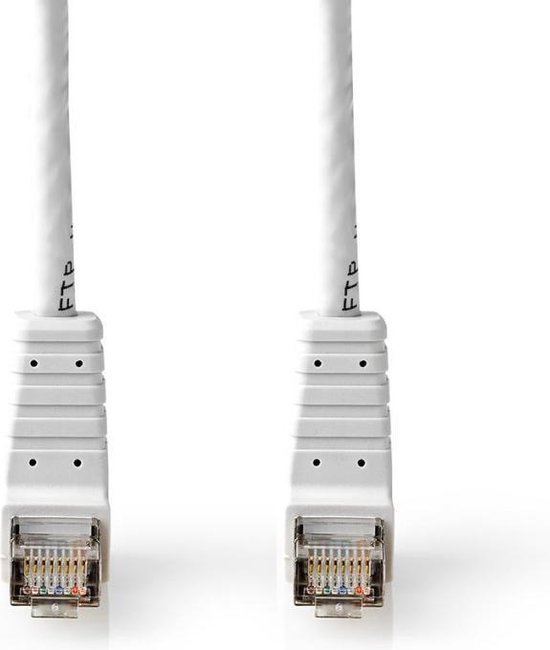 Bandridge - Bandridge BCL8205 Cat6 F/utp-netwerkkabel Rj45 Male - Rj45 Male Haaks 5,00 M Wit