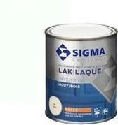 Sigma interieurlak zijdeglans - Zwart RAL 9005 - 0,75 liter