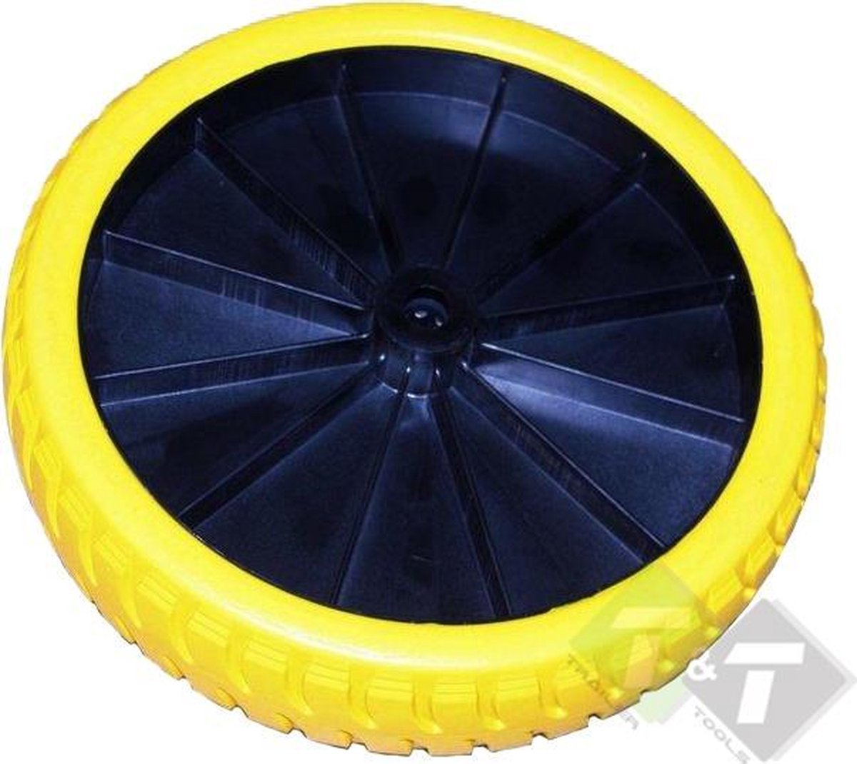 Roue De Brouette Anti-Crevaison 3.50-8 Rouge - 35,6 Cm, Charge 120 Kg, Axe 25 Mm, Mousse PU Durable