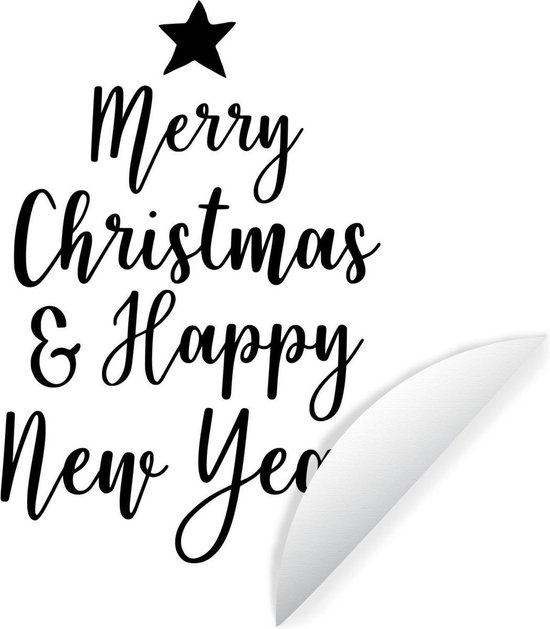 Citation De Noel Joyeux Noel Et Happy Annee Sur Un Autocollant De Fond D Ecran Blanc Bol Com