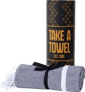 Take A Towel Hamamdoek zwart goud TAT 5-4