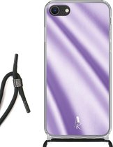 iPhone SE (2020) hoesje met koord - Lavender Satin