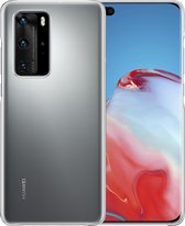 Huawei P40 Pro Hoesje Siliconen Case Cover - Huawei P40 Pro Hoesje Cover Hoes Siliconen - Transparant