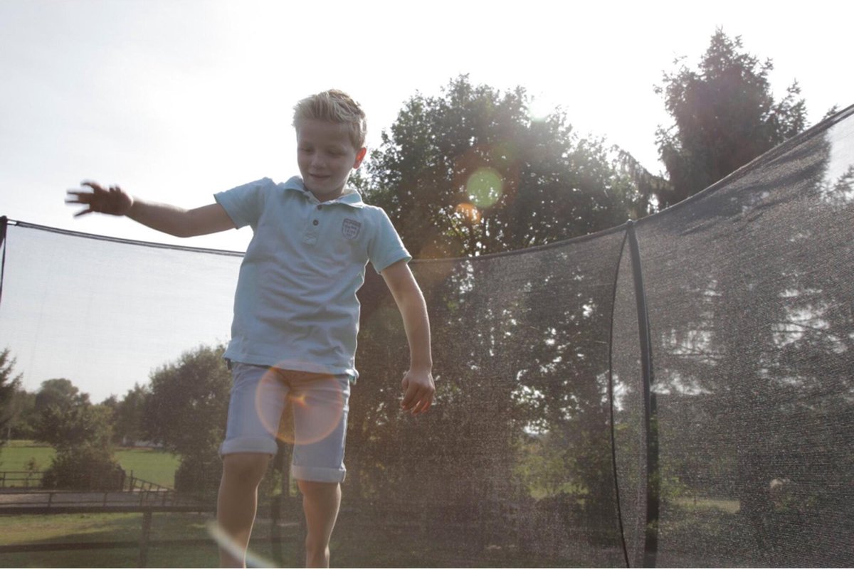EXIT Silhouette Trampoline ø366cm - met Veiligheidsnet - Inground - Rond - Groen