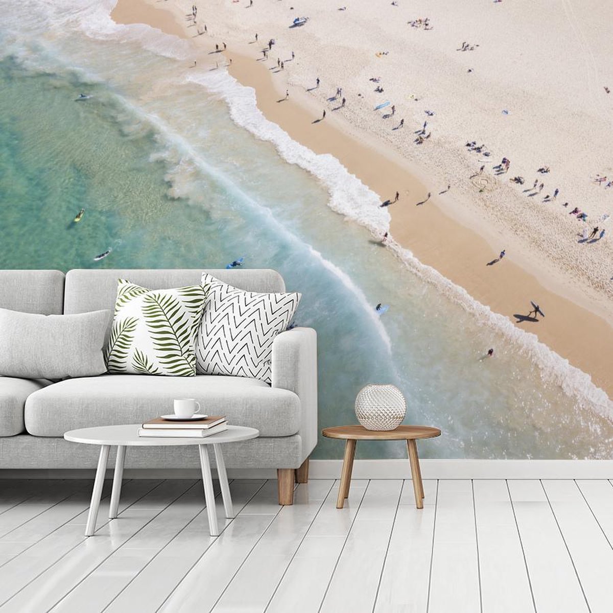 Behang - Fotobehang - Bovenaanzicht van Bondi Beach in Australië - Breedte  535 cm x... | bol.com