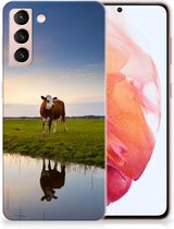 GSM Hoesje Samsung Galaxy S21 Backcase TPU Siliconen Hoesje Koe