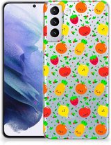 GSM Hoesje Samsung Galaxy S21 Plus TPU Bumper Doorzichtig Fruits