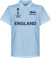 Engeland Cricket WK 2019 Winnaars Polo shirt - Lichtblauw - XXL