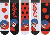 Miraculous Ladybug sokken - 5 paar - maat 35/38