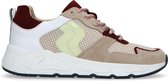 Sacha - Dames - Beige suède dad sneakers met gekleurde details - Maat 37