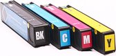 Set 4x huismerk inkt cartridge voor HP 980 voor HP OfficeJet Enterprise Color X550 Series X555dn X555xh X580 X585dn MFP X585f Flow X585z van ABC