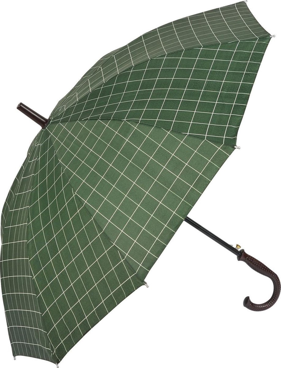Melady Paraplu Volwassenen 60 cm Groen Nylon Rond Regenscherm