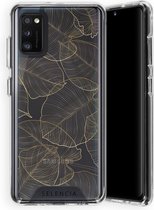 Selencia Zarya Fashion Extra Beschermende Backcover Samsung Galaxy A41 - Gold Botanic