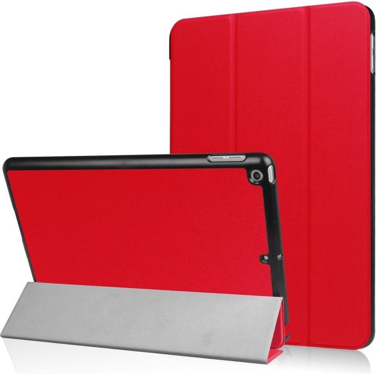 Tri-fold smart case hoes voor iPad 9.7 (2017 / 2018) - rood