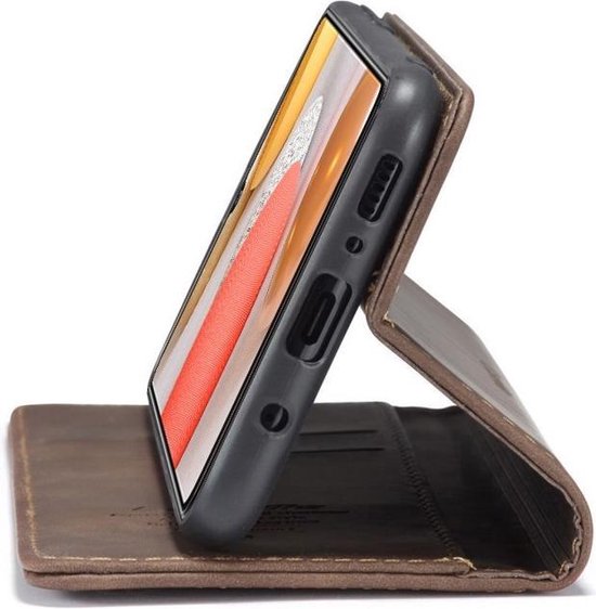 CaseMe Book Case Samsung Galaxy S21 Plus - Marron foncé