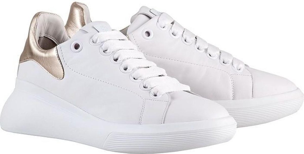 Hogl 103901 Volwassenen Lage sneakers Kleur: Wit/beige Maat: 37.5 - Schoenen .nl