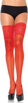 Stockings Jarratelkousen Jarratelgordel Panty Dames Sexy Ondergoed - Rood - Leg Avenue®