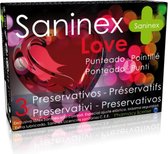 Saninex - condooms - 3 stuks - condooms met glijmiddel - love