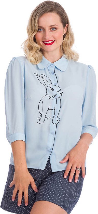 Dancing Days - BUNNY HOP Blouse - L - Blauw