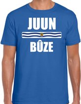 Juun buze met vlag Zeeland t-shirt blauw heren - Zeeuws dialect cadeau shirt XL