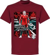 Ronaldo Portugal Comic T-Shirt - Rood - XL