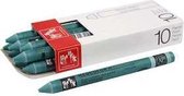 Neocolor II, dikte 8 mm, l: 10 cm, emerald green (210), 10stuks