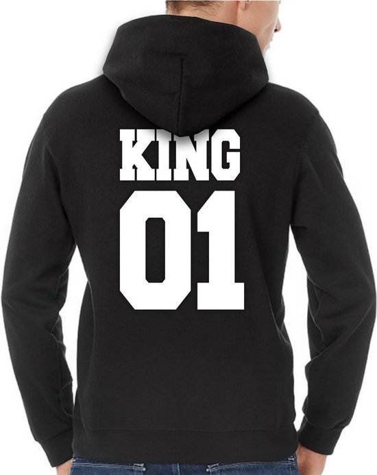 King / Queen Hoodie (King - Maat 4XL) | Koppel Cadeau | Valentijn Cadeautje voor hem & haar