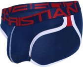 Andrew Christian Show-It Retro Pop Brief Navy - MAAT S - Heren Ondergoed - Slip voor Man - Mannen Slip