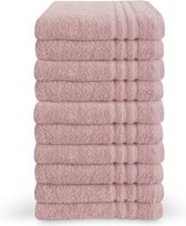 Byrklund handdoeken 50 x 100 - set van 10 - Hotelkwaliteit - Oud Roze